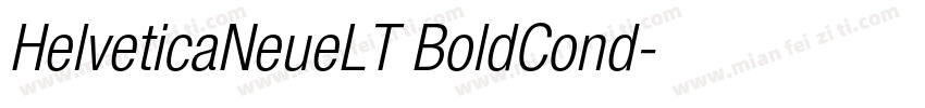 HelveticaNeueLT BoldCond字体转换